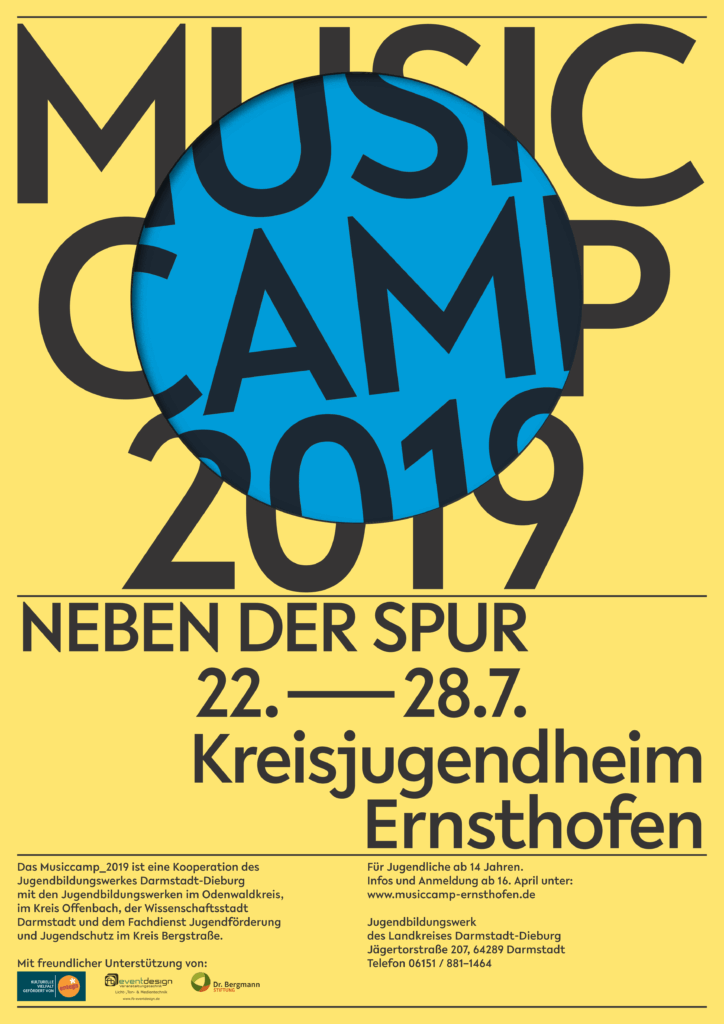 Plakat zum MUSICCAMP in Ernsthofen.