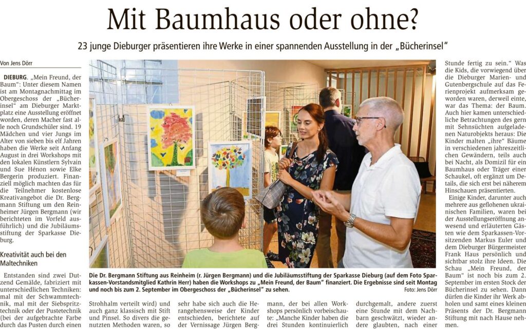 Ein Auschnitt des Zeitungsartikels im Dieburger Anzeiger.